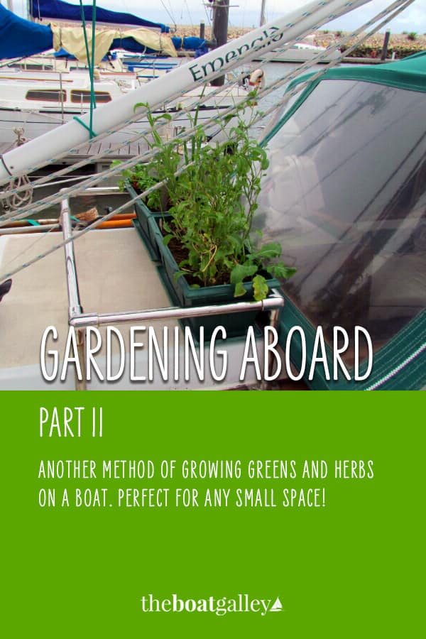 Garden on a boat Pinterest image