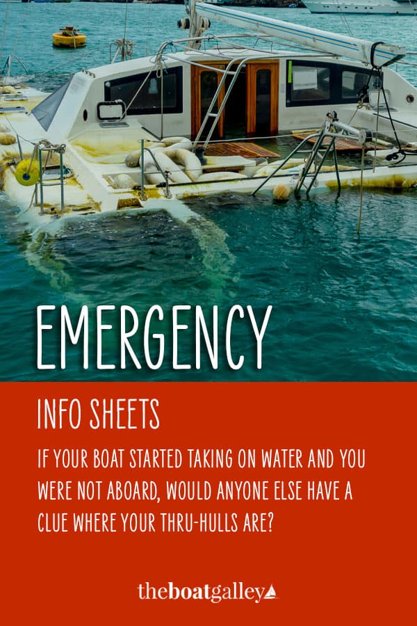 How to provide the information needed for someone else to rescue your boat in an emergency. It costs less than $5 and only takes a couple hours to put together, but could save your boat some day.