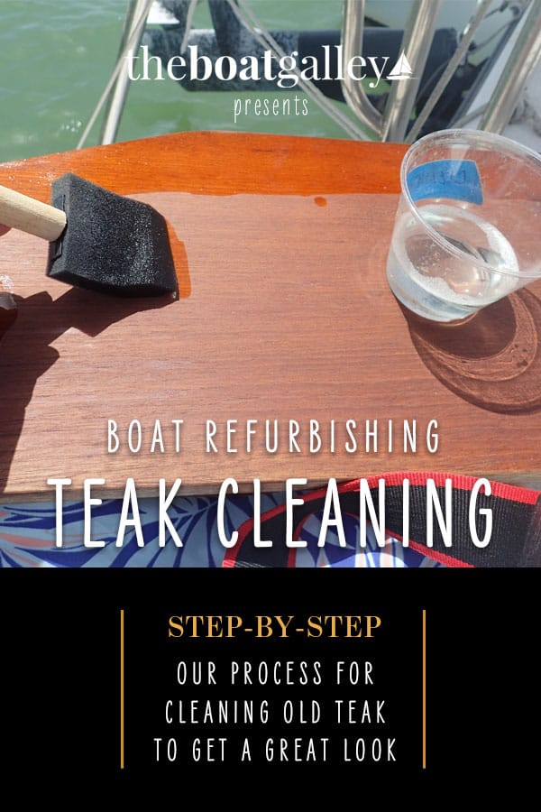 What's the best technique for cleaning, literally, a boatload of horribly stained and dirty teak? Here's what worked for me.