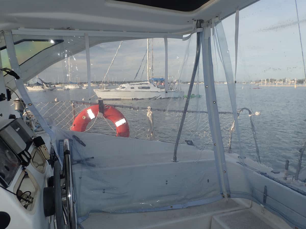 Inexpensive DIY Cockpit Enclosure The Boat Galley