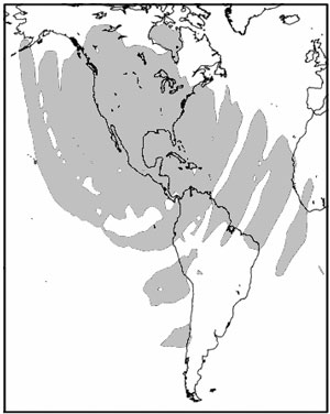 Atomic-clock-coverage-map