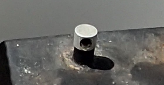 How to remove a metal fuel pickup fitting from an 18-gallon Tempo tank or any similar tank. DO NOT use this technique with gasoline or other explosive fuels.