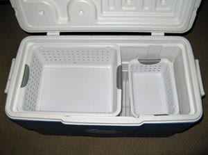small ice box with freezer
