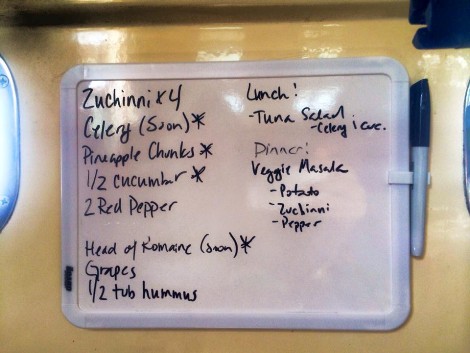 Uggh. How do you remember what's in the refrigerator? A great tip from two experienced cruisers!